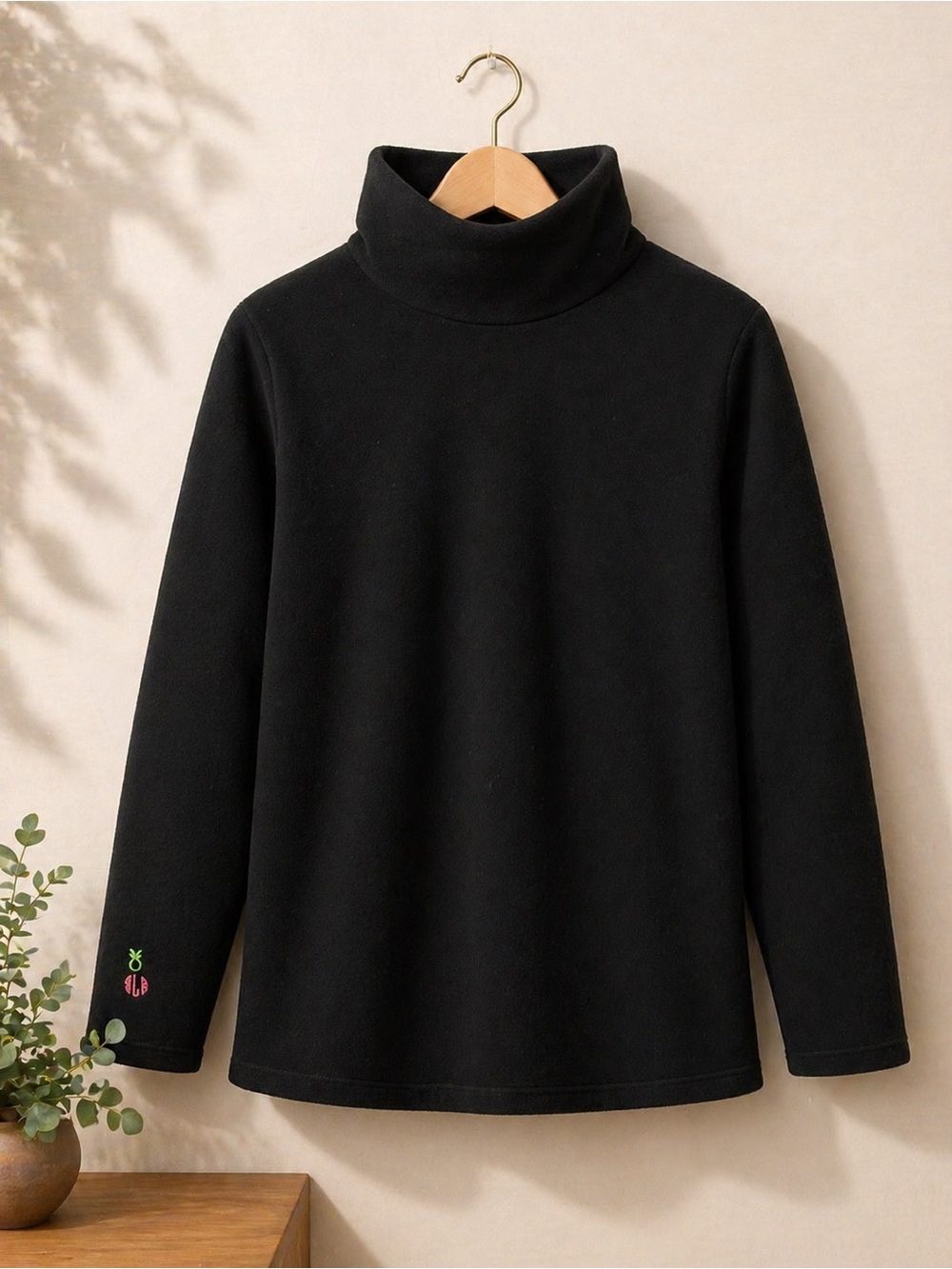 Dudley Stephens Black Turtleneck Sweater